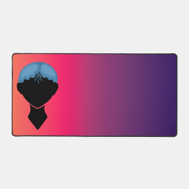 Female Face Desk Mat (Front)
