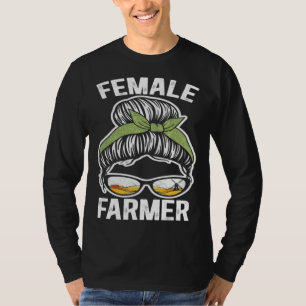 Female Farmers Support The Future Country Farming T-Shirt