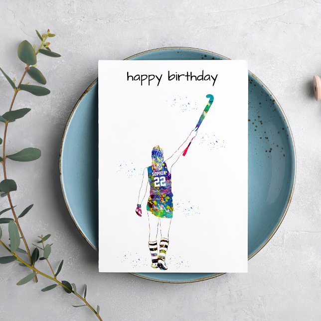 Female Field Hockey Player Card (Creator Uploaded)
