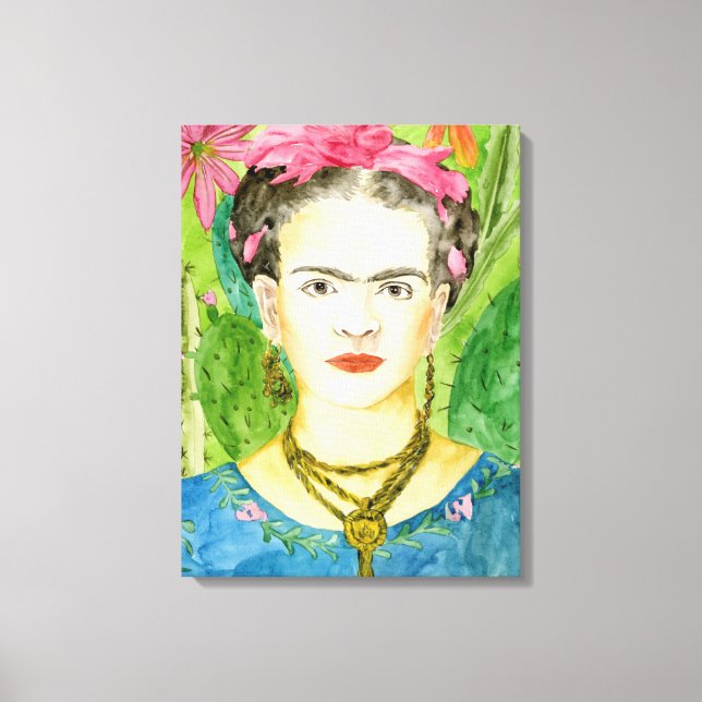 Female Figure Portrait Canvas Print (Front)
