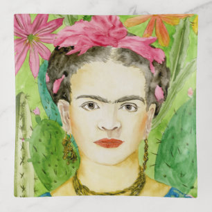 Female Figure Portrait Trinket Tray