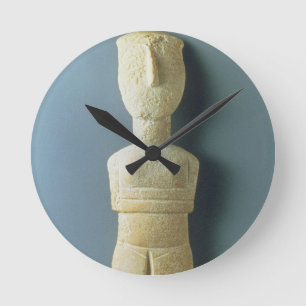 Female figurine, early Cycladic, c.2800-2300 BC (m Round Clock