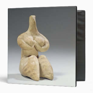 Female figurine in the Halaf style, c.4500 BC (ter 3 Ring Binder