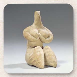 Female figurine in the Halaf style, c.4500 BC (ter Drink Coaster