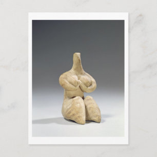 Female figurine in the Halaf style, c.4500 BC (ter Postcard