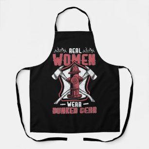 Female Firefighter Real Women Wear Bunker Gear Fir Apron