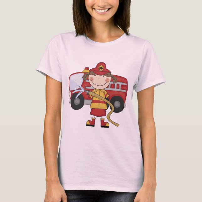 Female Firefighter T-shirts and Gifts (Front)