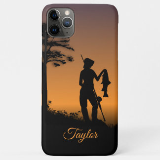Female Fisherman with Name iPhone 11 Pro Max Case