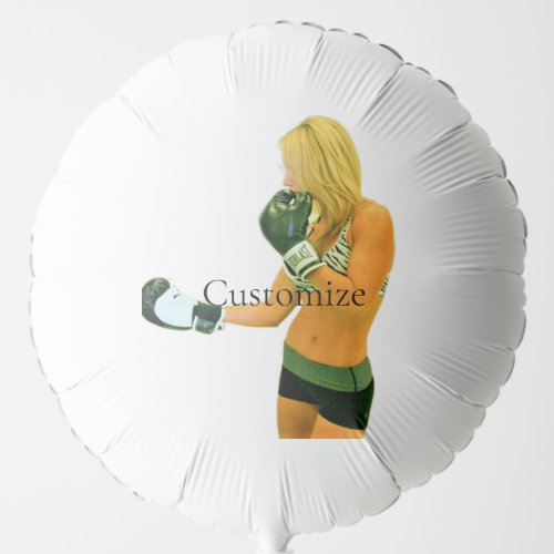 Female Fitness Model boxing Thunder_Cove Balloon