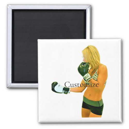 Female Fitness Model boxing Thunder_Cove Magnet