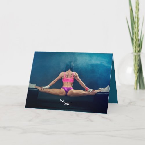 Female Fitness Model Split Thunder_Cove  Card