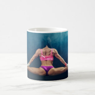 Female Fitness Model Split Thunder_Cove Coffee Mug