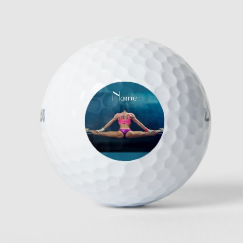 Female Fitness Model Split Thunder_Cove   Golf Balls