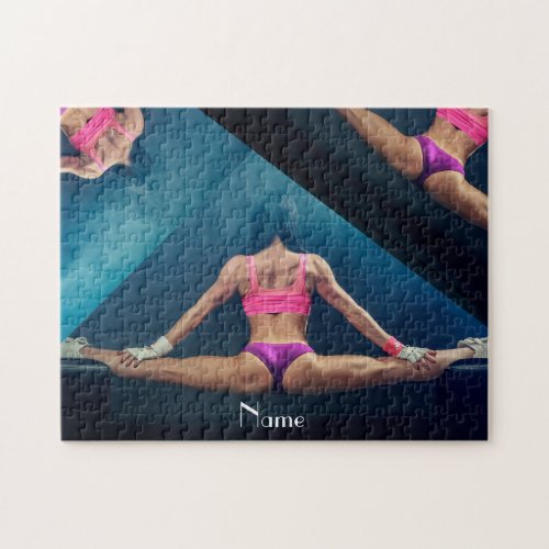 Female Fitness Model Split Thunder_Cove Jigsaw Puzzle