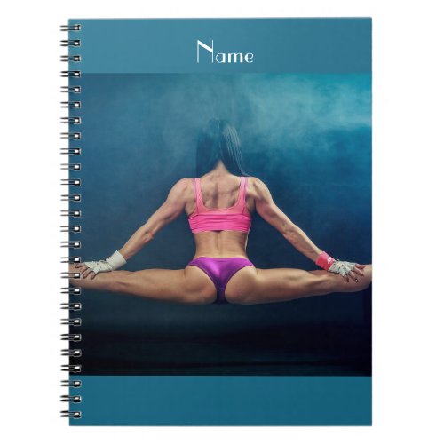 Female Fitness Model Split Thunder_Cove Notebook