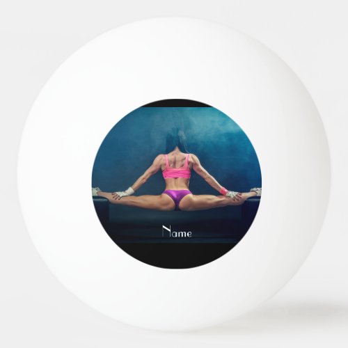 Female Fitness Model Split Thunder_Cove  Ping Pong Ball