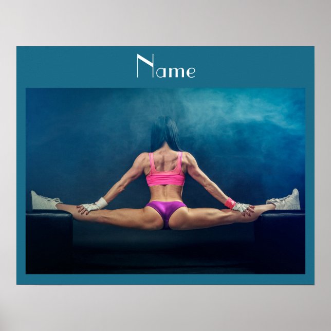 Female Fitness Model Split Thunder_Cove  Poster (Front)