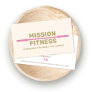 Female Fitness Personal Trainer  Pink Business Card