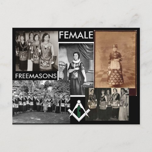 Female Freemasons  Mixed Media by Kimball Cottam Postcard