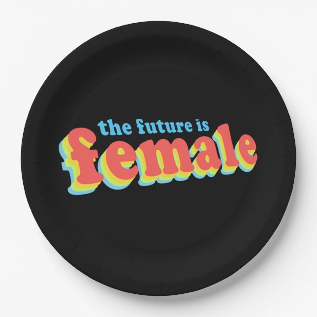 Female Future  85 Paper Plates (Front)