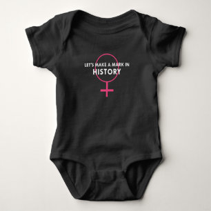Female Gender Sign - Mark in History Quote Baby Bodysuit
