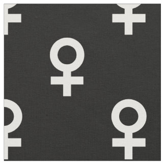 female gender symbol black white fabric