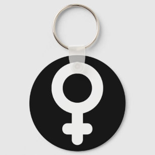 Female Gender Symbol Cool Simple Minimalist Keychain