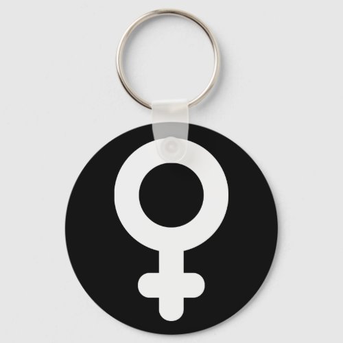 Female Gender Symbol Cool Simple Minimalist Keychain