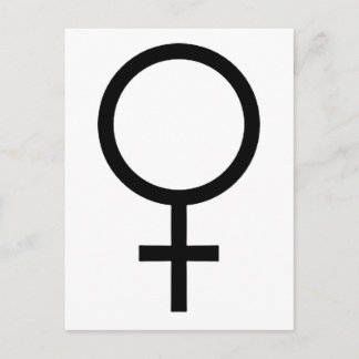 Female Gender Symbol Postcard