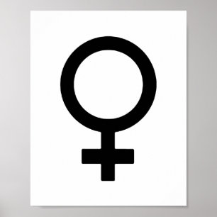 Female Gender Symbol Poster