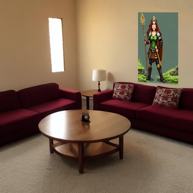 Female Gnome warrior | AI Art  Poster (Creator Uploaded)