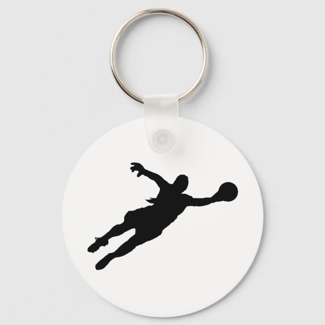 (Female) Goalie Save Keychain (Front)