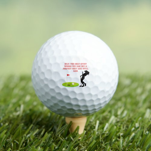 Female Golf Lover Perfect Shot     Golf Balls