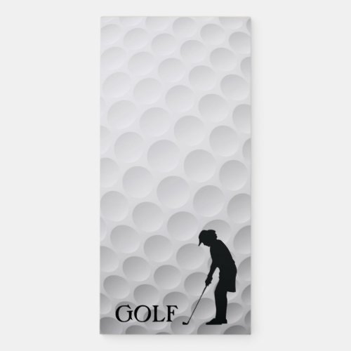 Female Golfer Design Fridge Notepad