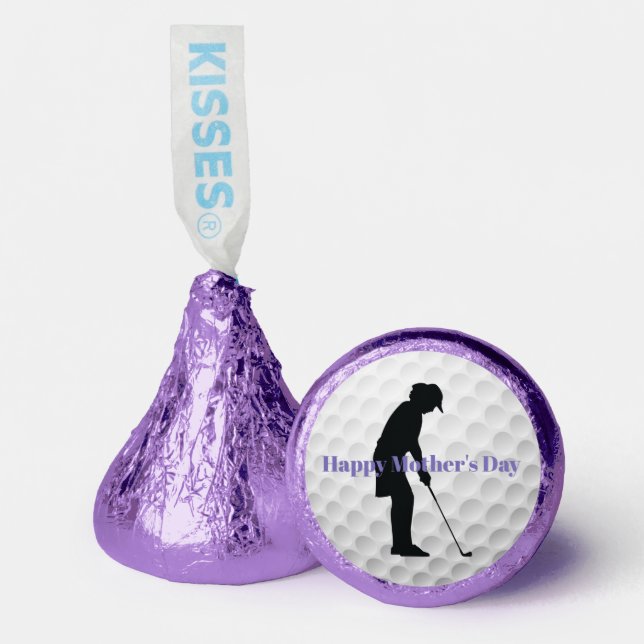 Female Golfer Design Hershey's Candy Favors (Front)