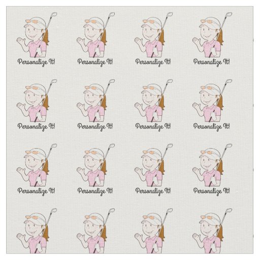 Female Golfer Fabric