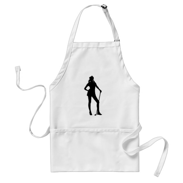 Female Golfer Sport Adult Apron (Front)