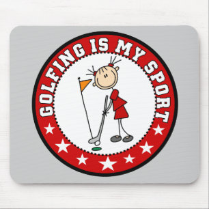 Female Golfing My Sport Mousepad