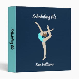Female Gymnast 3 Ring Binder