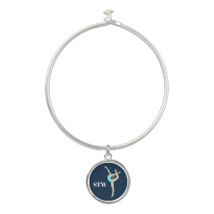 Female Gymnast Bangle Bracelet