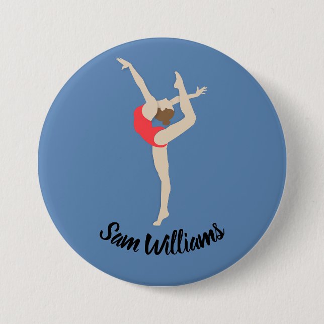 Female Gymnast Button (Front)