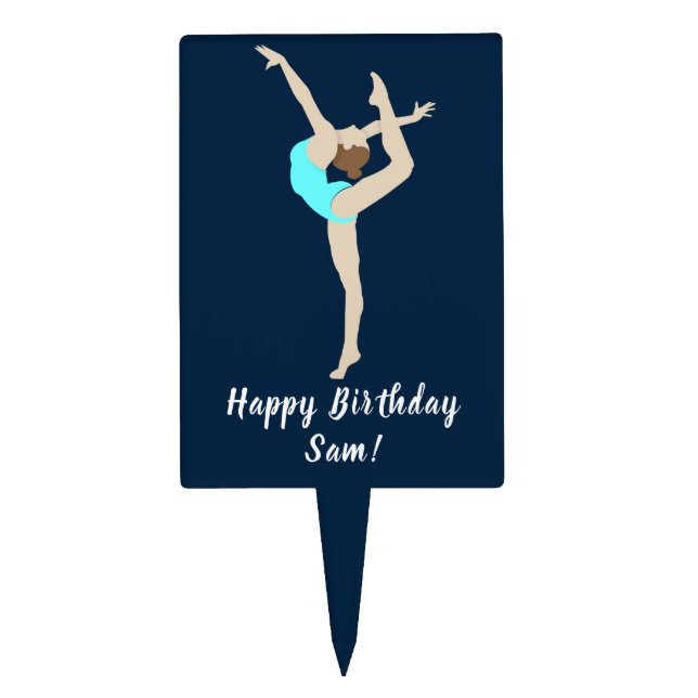 Female Gymnast Cake Topper (Front)