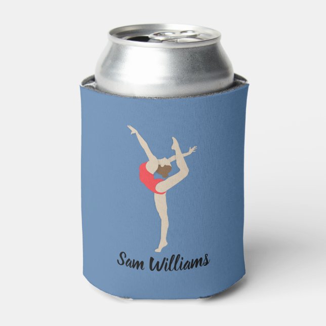 Female Gymnast Can Cooler (Can Front)