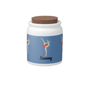 Female Gymnast Candy Jar
