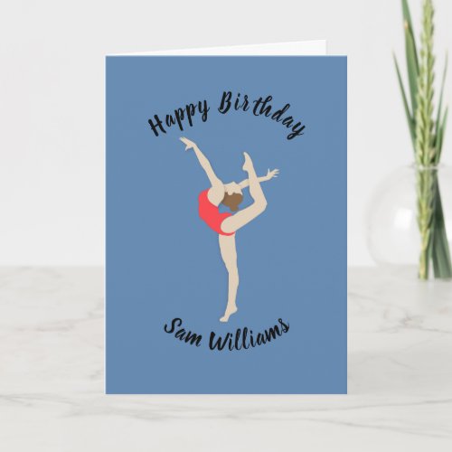 Female Gymnast Card