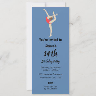 Female Gymnast Invitation