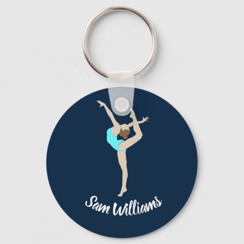 Female Gymnast Keychain