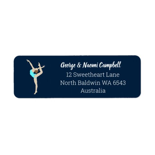 Female Gymnast Label