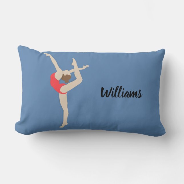 Female Gymnast Lumbar Pillow (Front)
