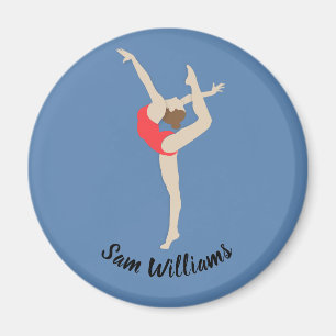Female Gymnast Magnet